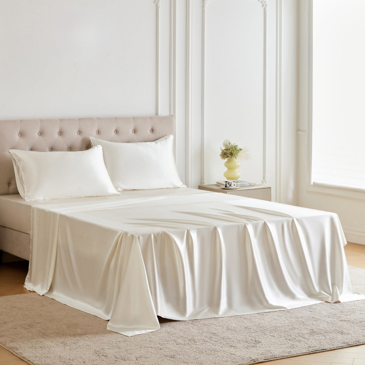 30 Momme Silk Sheet Set - Ivory