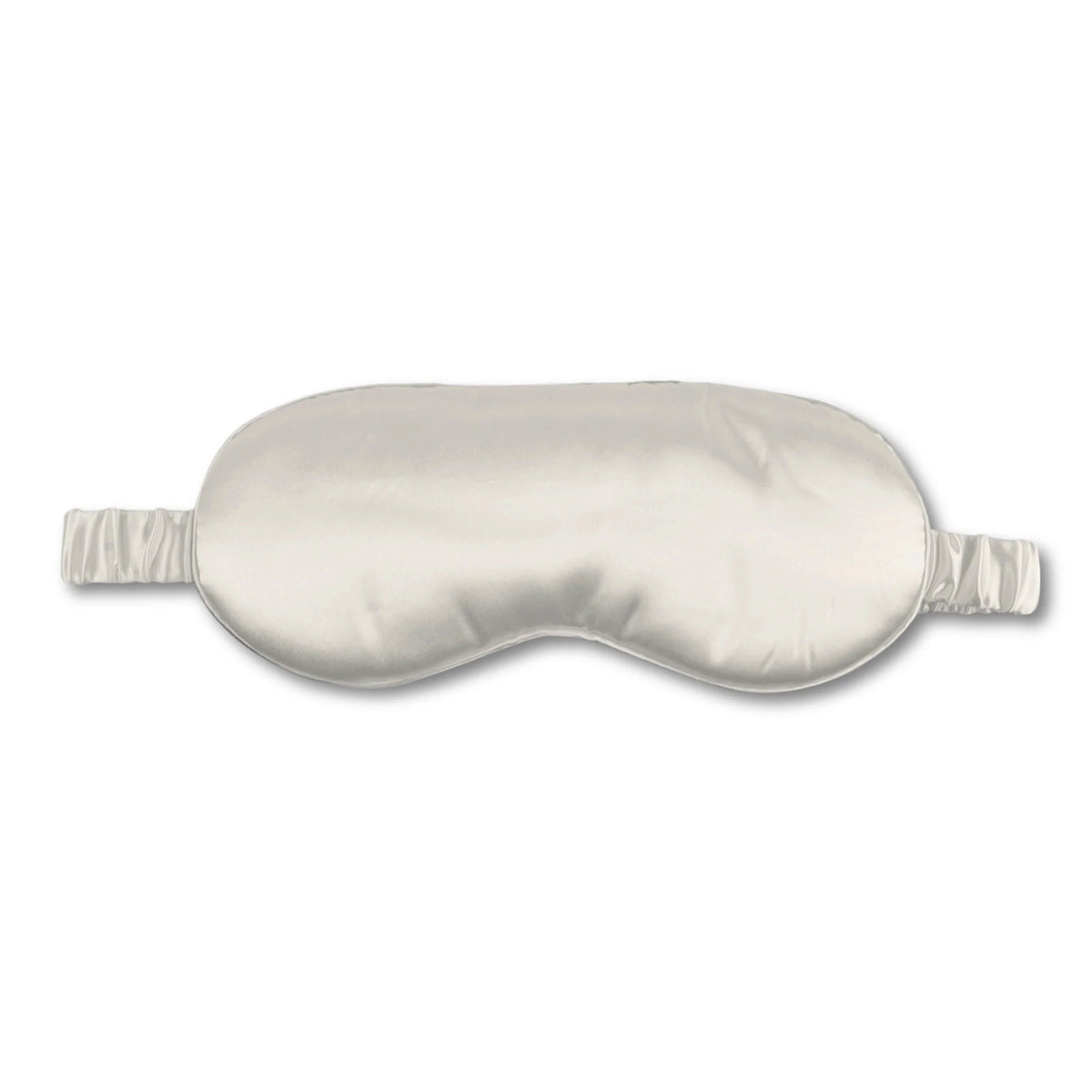 Mulberry park silks 22 momme silk sleep mask in Ivory with adjustable strap for comfortable sleep