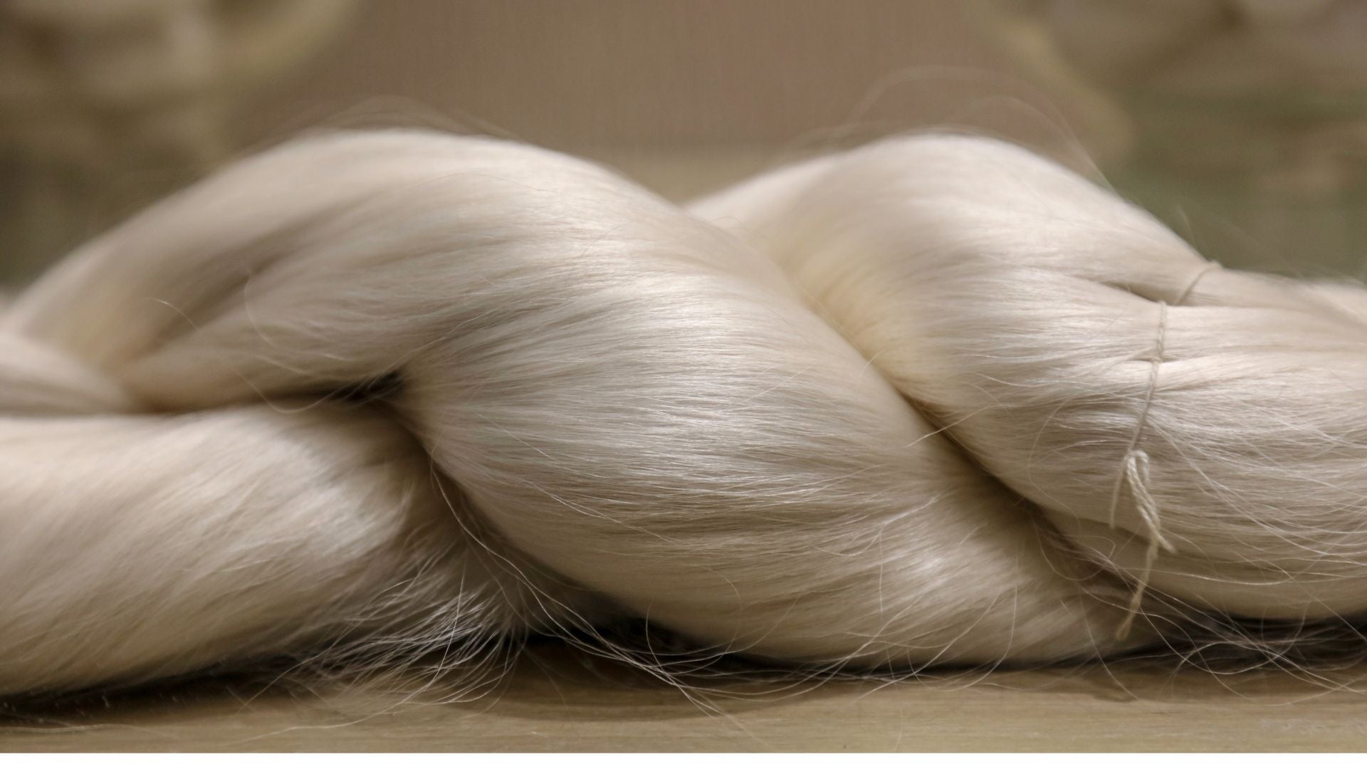 A braided length of pure silk