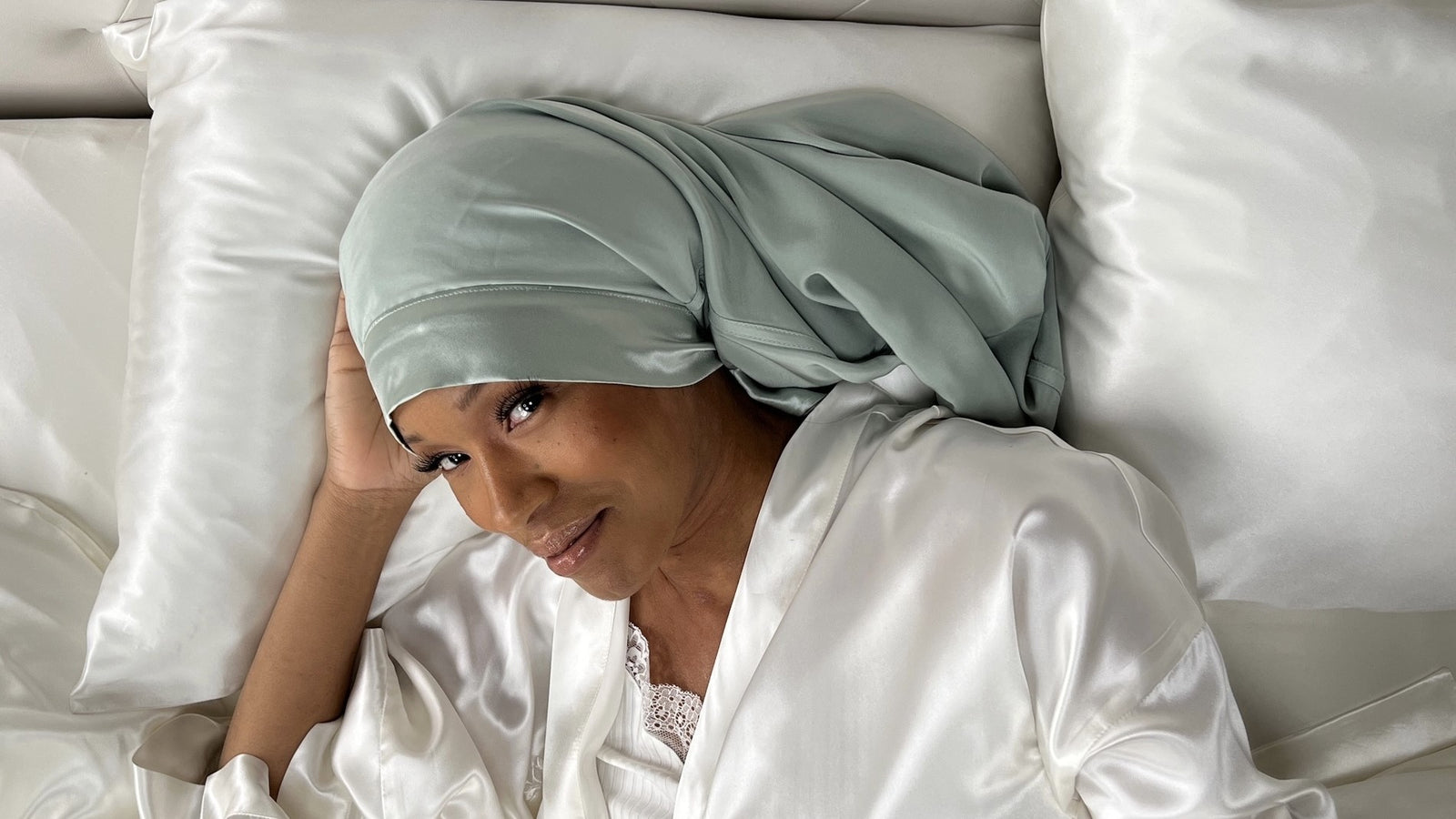 Silk Long Hair Reversible Sleep Bonnets