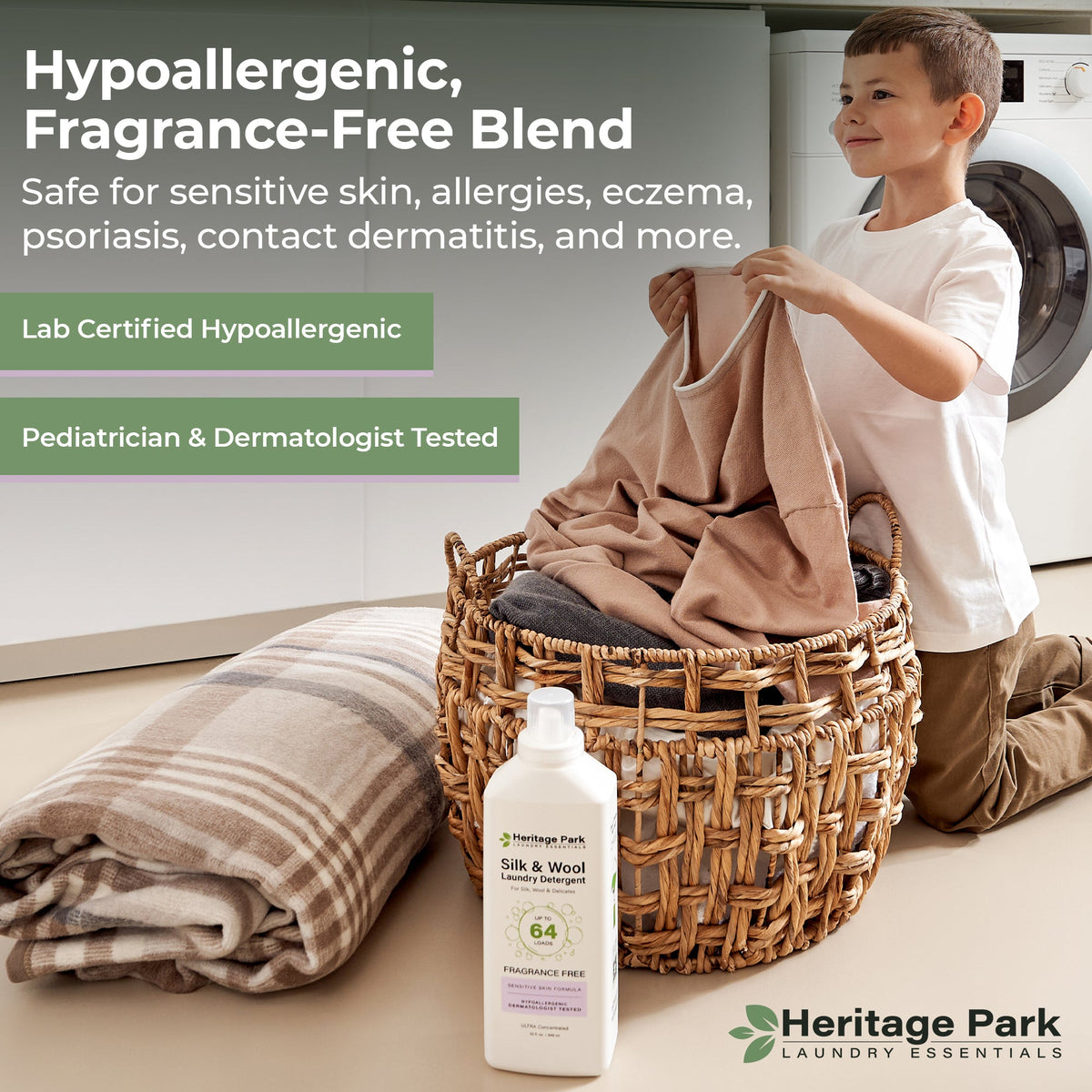 Heritage Park Silk & Wool Detergent - Fragrance Free