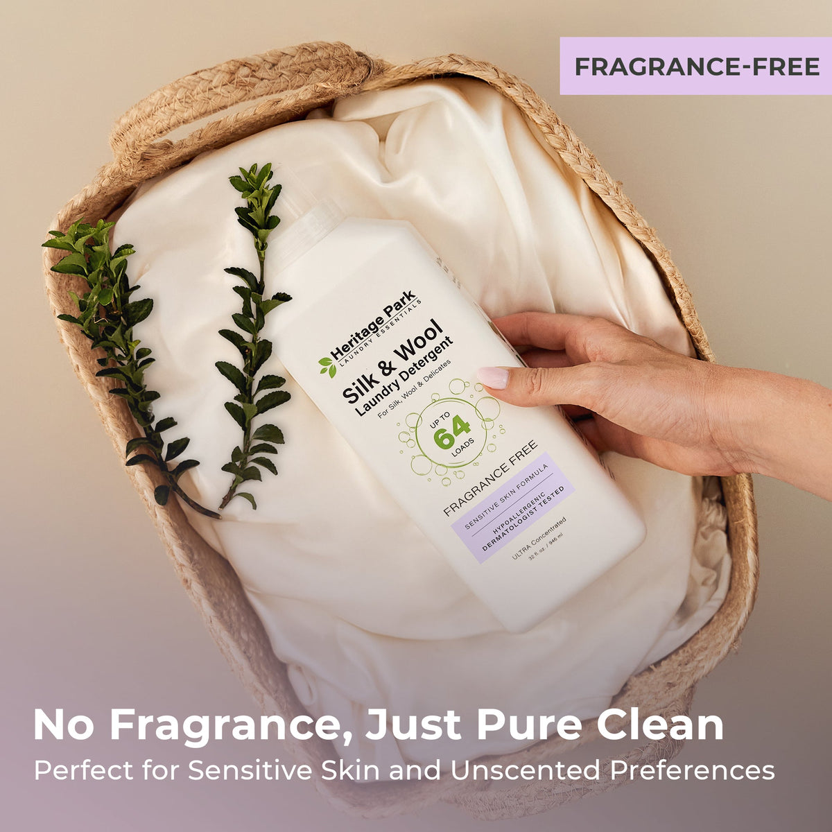 Heritage Park Silk & Wool Detergent - Fragrance Free