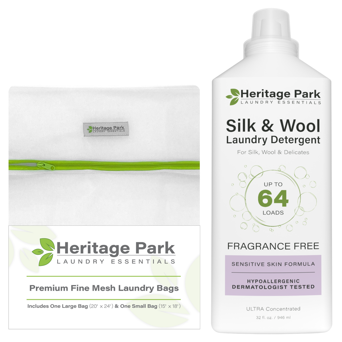 Heritage Park Silk Care Laundry Bundle