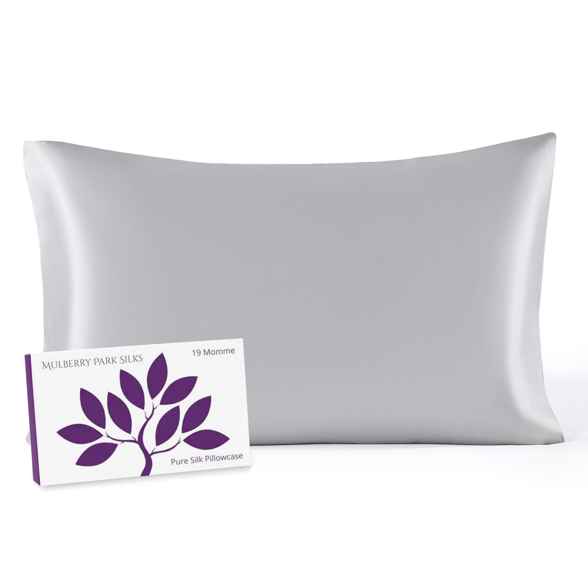 19 Momme Silk Pillowcase - Silver