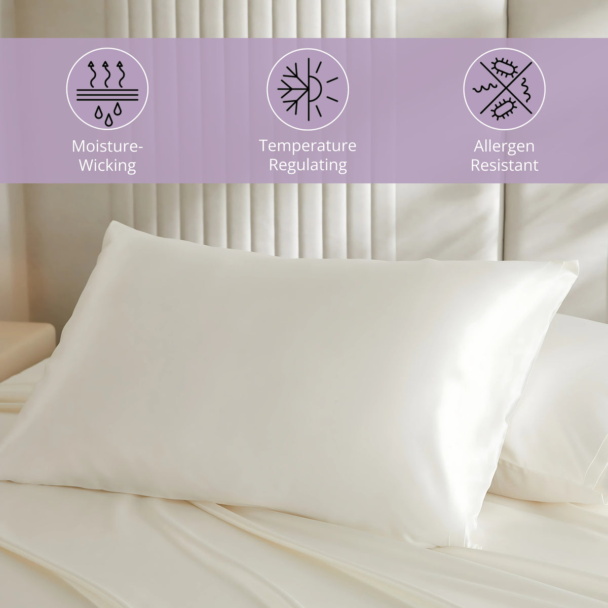 19 Momme Silk Pillowcase - Silver