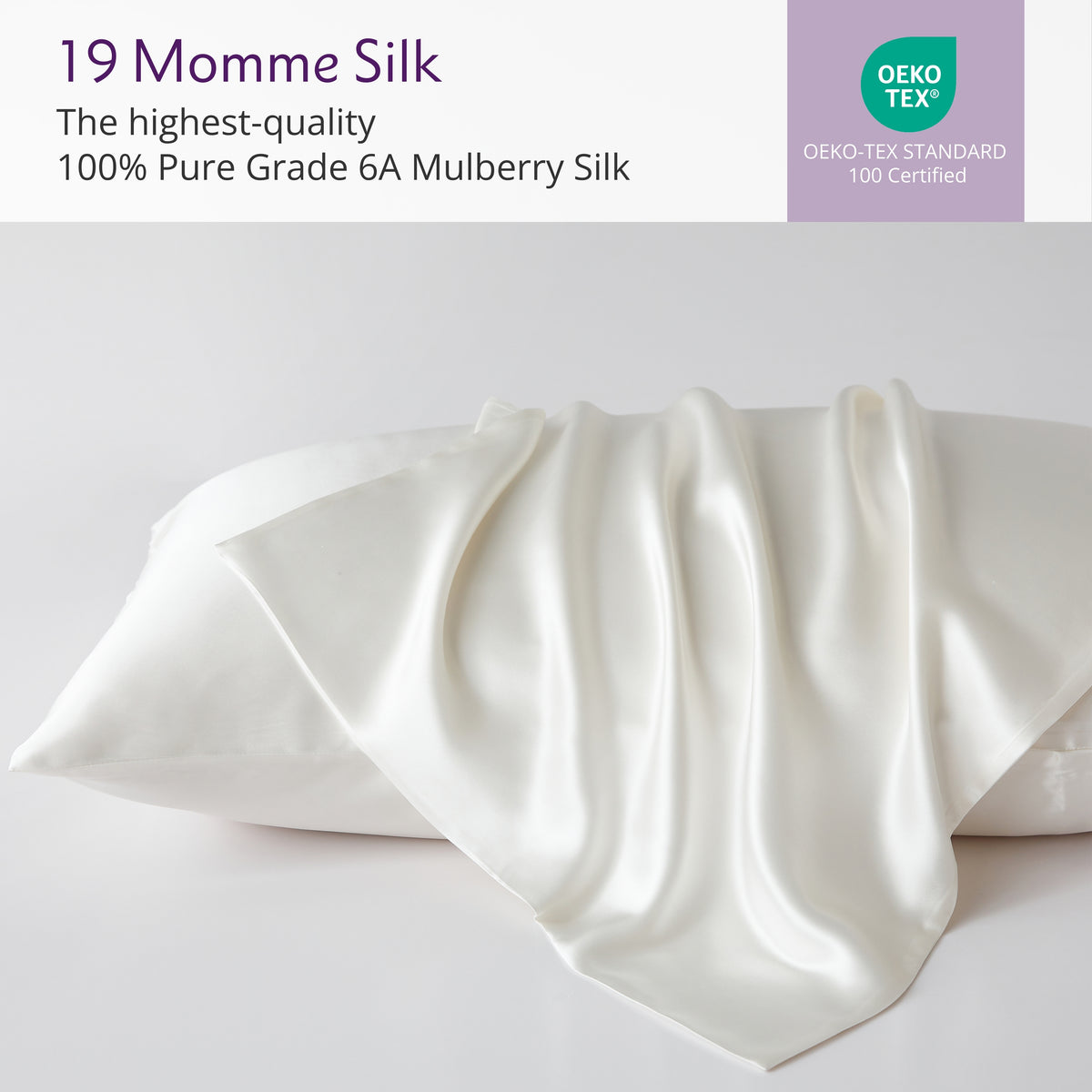 19 Momme Silk Pillowcase - Lilac