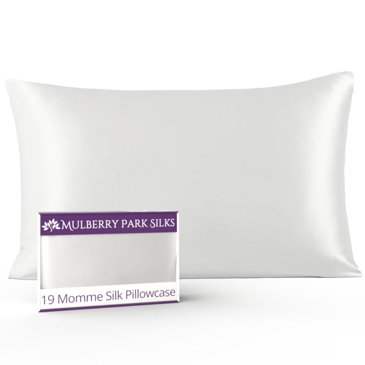 19 Momme Silk Pillowcase - White