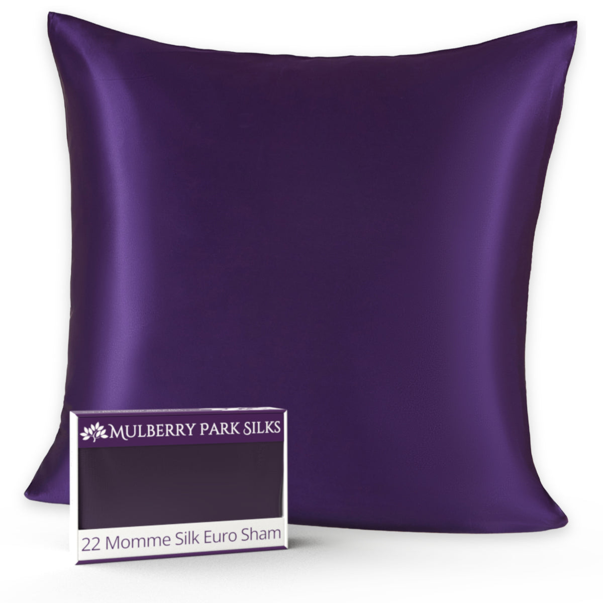 22 Momme Silk Euro Sham - Plum