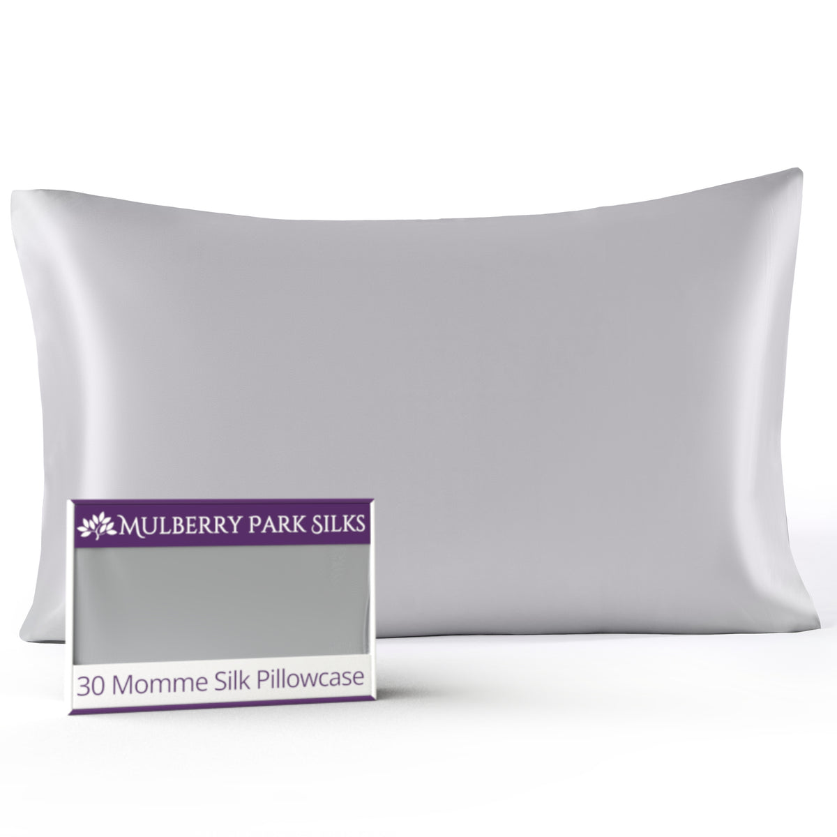 30 Momme Silk Pillowcase - Silver