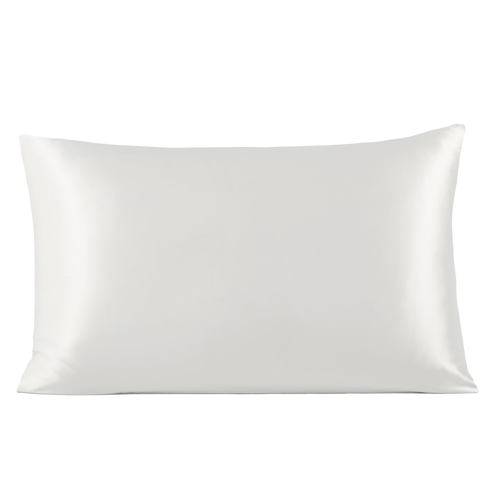 White 19 Momme Silk Pillowcase with a Smooth, Shiny Finish for Luxury, Comfort, and Better Sleep