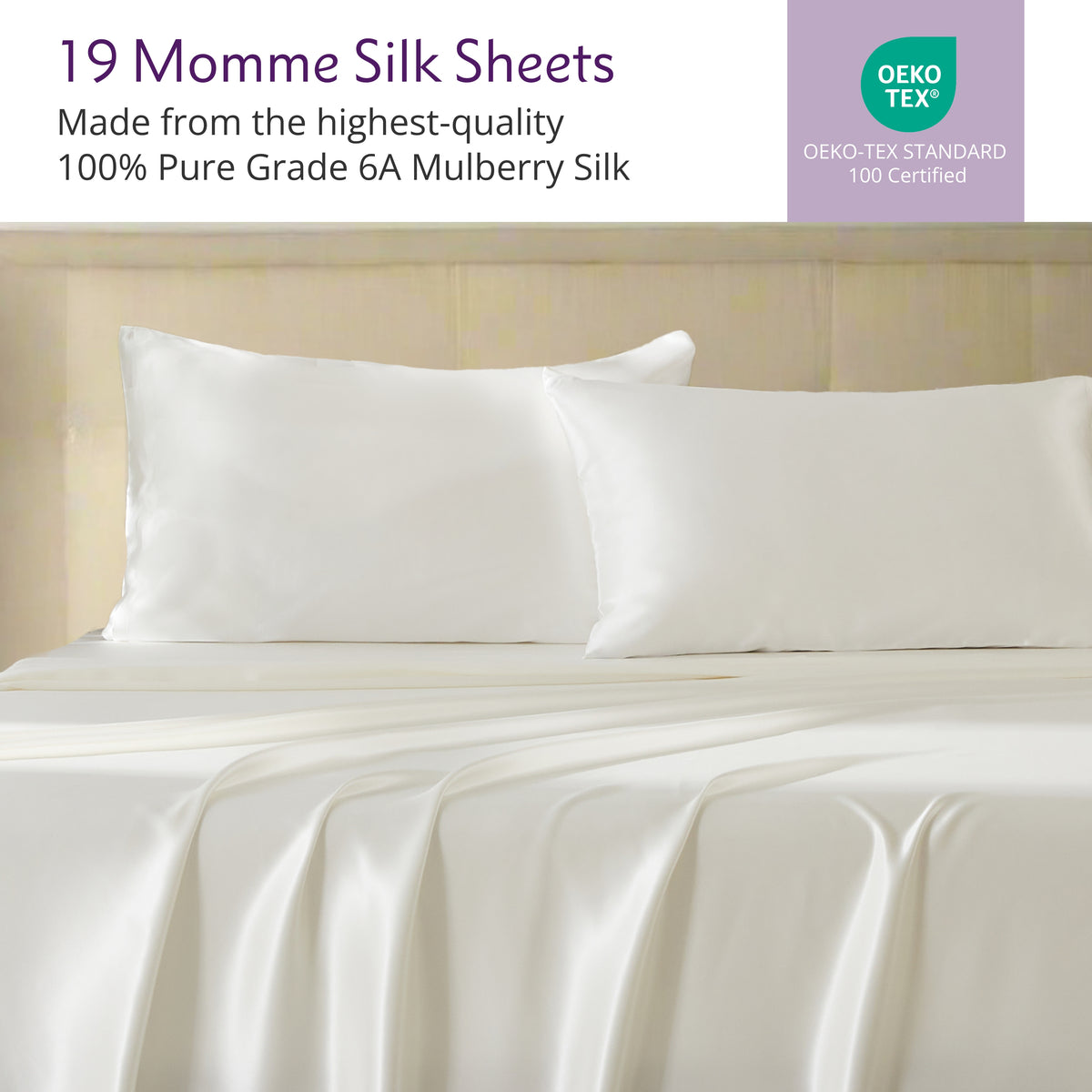 19 Momme Silk Sheet Set - Ivory