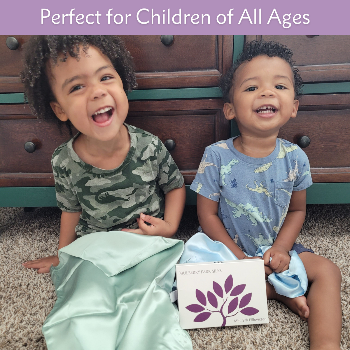 OUTLET Pure Silk Toddler Pillowcase - Goodnight Green (Discontinued Style)