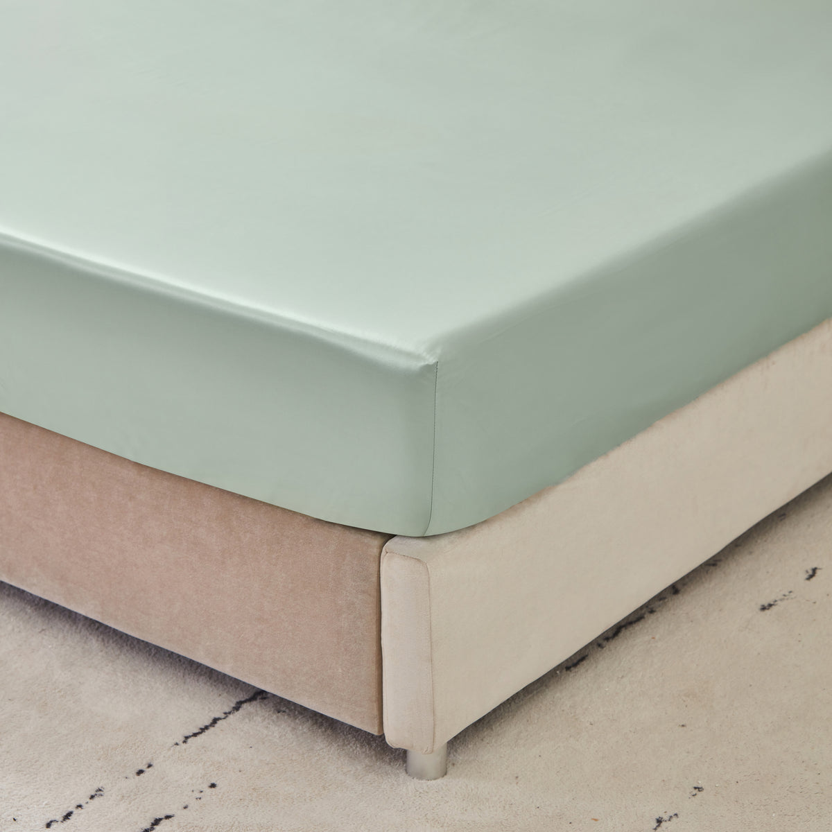 22 Momme Silk Fitted Sheet - Sage