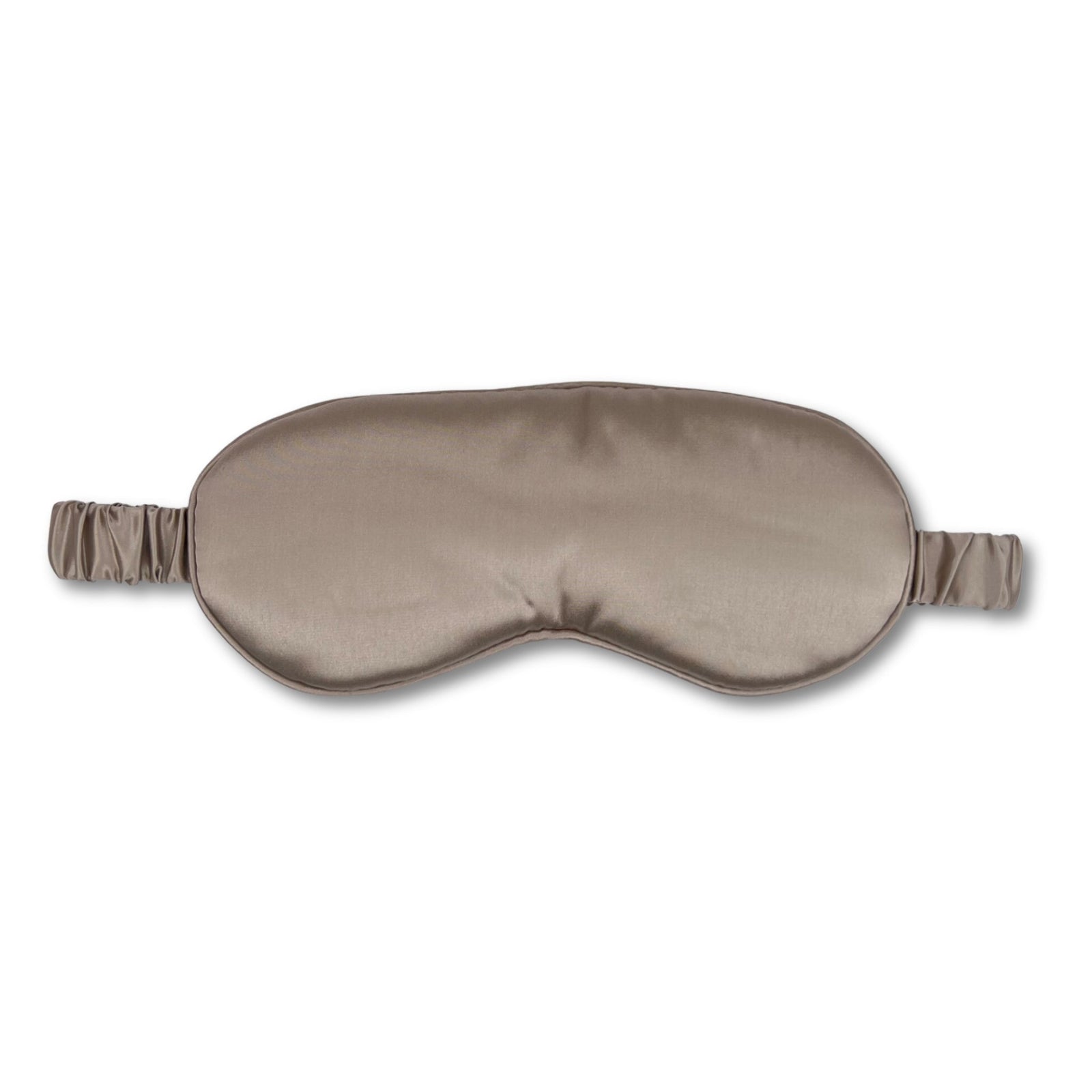 Mulberry Park Silks 22 Momme Silk Sleep Mask in taupe with Adjustable Strap for comfortable Sleep