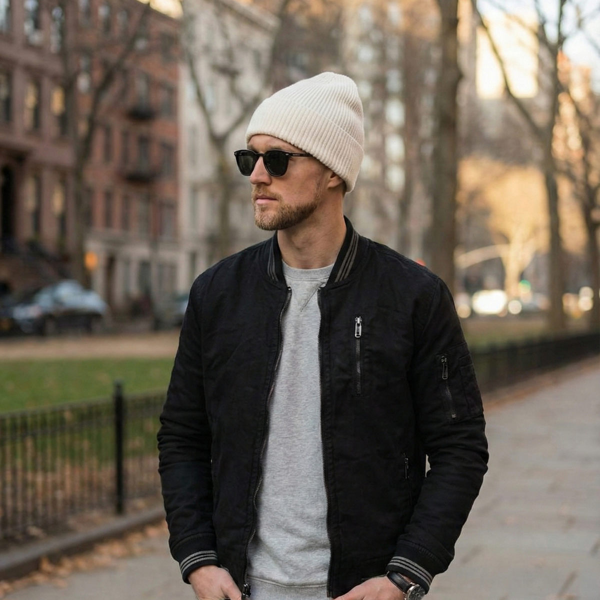 Silk-Lined Wool & Cashmere Beanie - Ivory